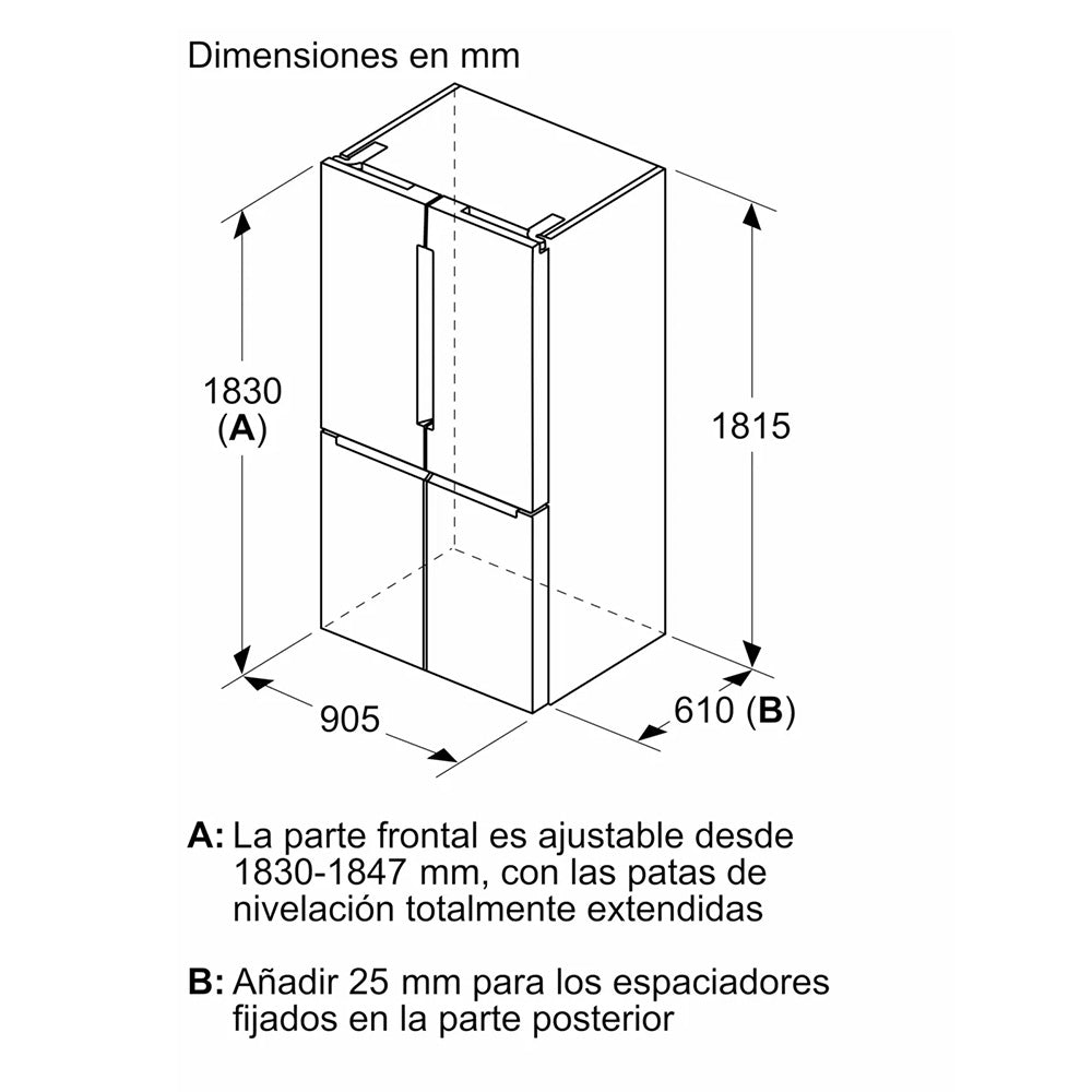 Heladera Bosch Multipuerta Serie 4 Bosch